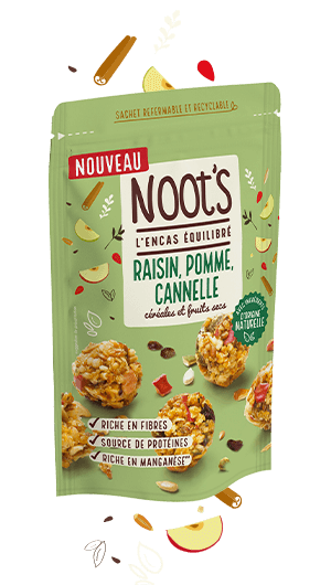 Noot's Raisin / Pomme / Cannelle - Boules de céréales énergétiques